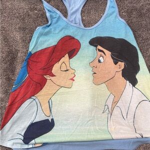 Disney Women's Ariel and Eric Blue Tank Top